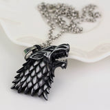3D Wolf Head Stark House Chain