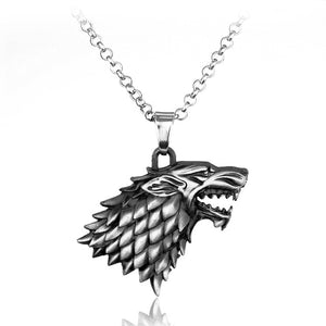 3D Wolf Head Stark House Chain