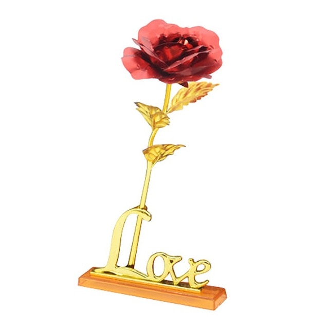 24k Gold Foil Rose With Gift Box