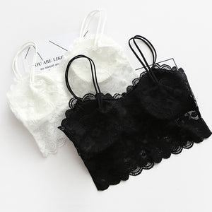 Lace Chest Padded Crop Top