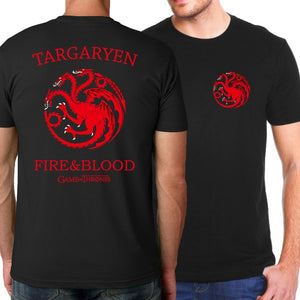 Targaryen Fire & Blood T Shirt Men